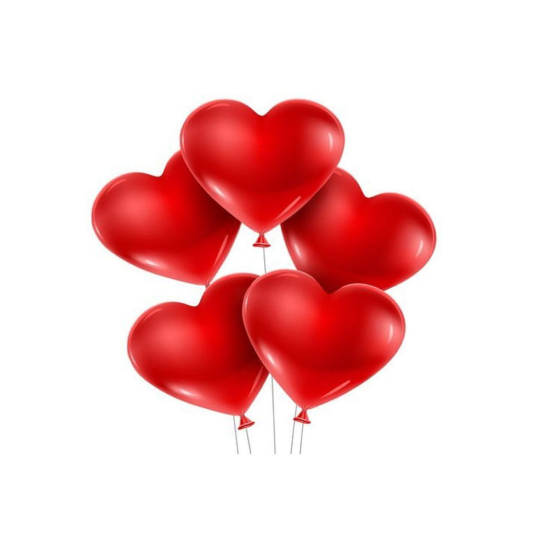 ohupall-punane-suda-30cm Õhupall punane süda 30cm