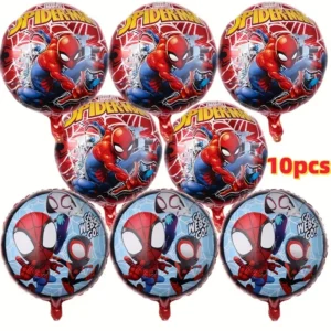 Spider‑Mani fooliumõhupallide komplekt – 10 tk