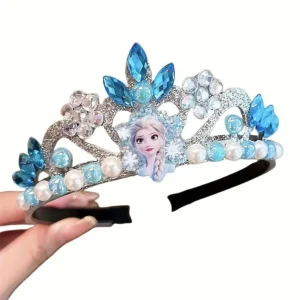 Frozen stiilis printsessi kroon peapaelaga – sinine