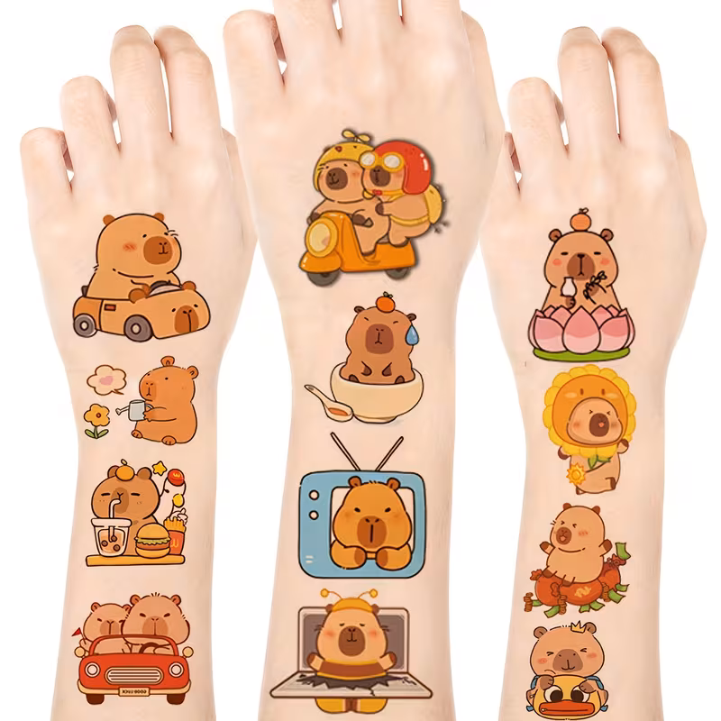 Kapibaara ajutised tatoveeringud