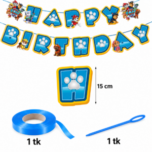 Paw Patrol sünnipäevabänneri komplekt